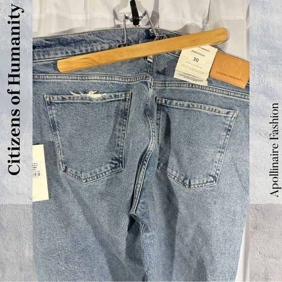 CITIZENS OF HUMANITY EMERSON SLIM FIT BOYFRIEND DENIM JEANS IN FREEPORT 30 NWT - Picture 9 of 9